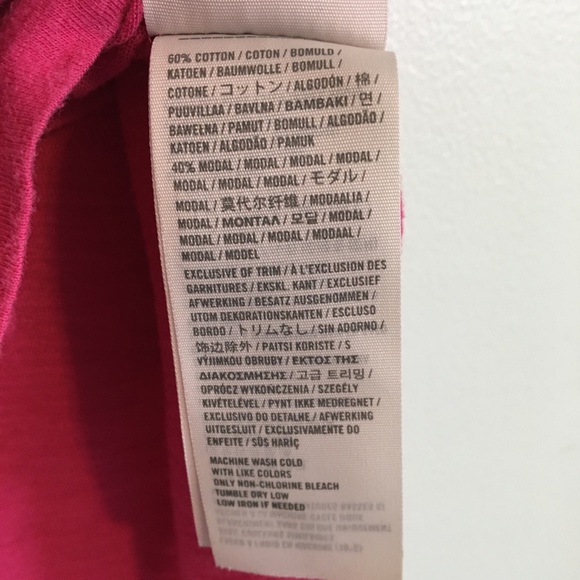 Hollister Hot Pink Short Sleeve Top Buttons Logo M - Picture 6 of 7